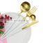 Best Selling 304 Stainless Steel White Gold Korean Cutlery for Wedding