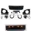 MAICTOP car body kit front grille with light fog lamp for prado fj120 2003-2009 vintage style