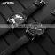 SINOBI Chronograph Men's Watch Calendar Date Function Luminous Soft Leather Band Quartz Watches S9786G Jam Tangan
