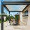 3*6 Factory outdoor rainproof motorised sauna automatic roof steel aluminum metal pergola gazebo