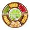 Rotating Acacia Wood Round Serving Platter Cheese Board Set Charcuterie Board Set