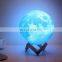 3D Moon Lamp с 3D-печатью, 16 RGB-цветами и пультом дистанционного управления