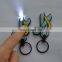Custom Design Promotional Plastic Key Chain Led PVC Keychain With Light