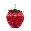 Hot Sale Strawberry Rattan Storage Basket with Lid Decorative Bin Home Decor Shelf Organizer Vietnam Supplier