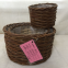 Hot Sale Multiple Shapes Natural Unpeeled Willow Wicker Basket