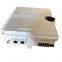 Outdoor 12pcs FTTH Drop Cable Port 1*8 PLC Splitter Telecommunication Box Closure 12 port FTTH Box