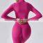 Custom Full Zipper Sports Slim Four Way Stretch Jackets Women Long Sleeve Yoga Crop Tops
