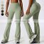 Custom Label Dance Activewear Gym Wear Fitness Yoga Scrunch Butt Lift Leggings Quick Dry High Waist Flare Yoga Pants For Woman