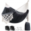 Backyard Hammock with Tassels Garden Hammocks with Portable Carry Bag Portable Outdoor Camping Hammock