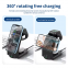 2 3-in-1 Universal Wireless Charging Station USB C Hub Smart Adapter QC3.0 Schnellladestation für Mobiltelefone und Uhren