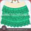 Factory price custom net designs scalloped French beautiful green hot girls short skirt                        
                                                                                Supplier's Choice
