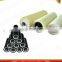 Wear resistant plastic resin conveyor idler roller for conveyor belt