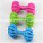 Pet supplies factory thermoplastic rubber dumbbells dog chew toys
