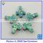 OP03 Light Green Synthetic Opal Cross Shape Opal Precious Stone For Fashion Jewelry