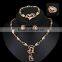 Best Gift For Women Love Heart Water Drop Crystal Jewelry Set