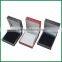 Wholesale red/black stock plastic jewelry sets/red/black plastic leatherette jewelry box with logo ,ring/earring/necklace/bracel