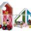 EN71 Conforms Water Based Paint Childrens Colourful Wooden Farmyard Sets