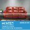 modern 100% top grain leather sofa set