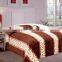 100% polyester embossed flannel with sherpa 3pcs sets for bed