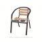 Special design restaurant used wooden armrest dining chairs