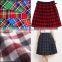 Cheap price 100% cotton skirt fabric yarn dyed plaid fabric