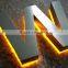 Outdoor Advertising led Backlit stainless steel Letter Signs metal channel letter sign