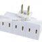 UL CUL standard grounding 3 outlet cube adapter