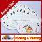 Oval Shape Paper Playing Cards with Plastic Box (430006)