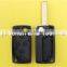 4 button flip car remote key shell for Peugeot 1007 Citroen C8 key cover
