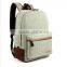 Plain Color Jean Backpack Student School Backpack Bag