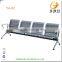 All metal light silver 4-seater hair dressing waiting chairs YA-109