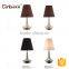 modern European Simple Metal Glass E27,E26,E14,E12 Reading light table lamp with dimmable switch