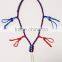 5 loop custom hunting paracord duck call lanyard red white and blue