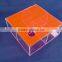 plastic acrylic cosmetic box with dividers for display
