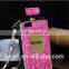 With PU chain Perfume Bottle Eiffel diamond case cover for iphone 5"