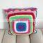crocheted car seat cushion cover, hand crochete knitted cushion