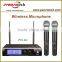 Panvotech dual channel professional wireless microphone