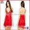 Lace Slip Nightdress in Sexy Red