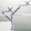 Ergonomic Flexibile Gas Spring Height Adjustable Dual Monitor Stands