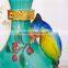 lively magpie bright-coloured decoration Ceramic Wine bottle
