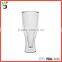 creative upside down bottom up double wall beer drinking glass