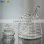 Manufacturer Unique Clear Honey Bee Glass Jar With Lid And Stick