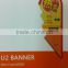 U Banner, Patented Beach Flag of Sublimation Printing Flag With Spike & Carbon Frame Beach Flag.
