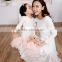 So beautiful long sleeve dress matching outfits for mother and daughter