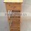 Multi-function bamboo kitchen trolleys with baskets wheels for kitchen/dinning room/living room