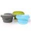 Foldable Silicone Bowl For Camping Storage Bowl With Lid