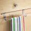 Kitchen or bathroom cabinet over the door towel bar