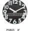 hot selling high quality 3D plastic wall clock