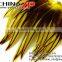 ZPDECOR Directly Sale Top Quality Colored Sunshine Yellow Lace Medium Rooster Cape Feathers
