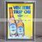Trade show acrylic led advertising screen digital led signs